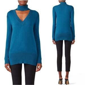 Tome NYC Teal Amulet Turtleneck Sweater M